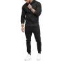 Conyson Private Label Men Plain Jogging Suit Set Tracking Set Custom Sweatsuit With Logo Men 2 Piece Pants Set