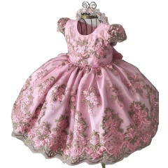 Wholesale Elegant New Year Princess Children Party Dress Wedding Gown Kids Dresses Girls Birthday Party Vestido