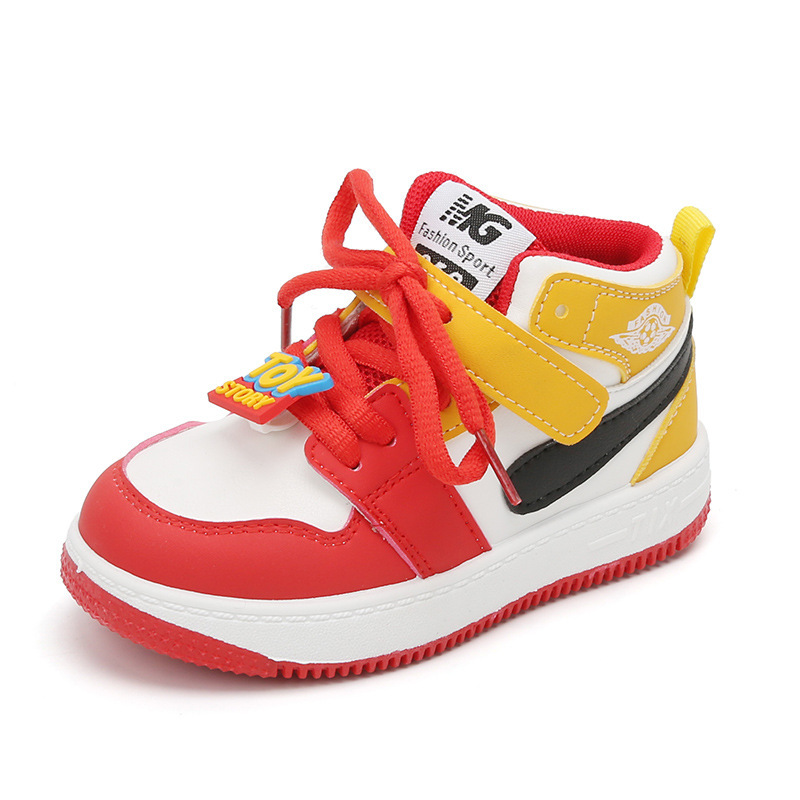 Conyson Kid Sneakers Casual unisex Organizer Football Shoes High Top Non-slip Basketball Shoes Soft Soled Baby Shoes