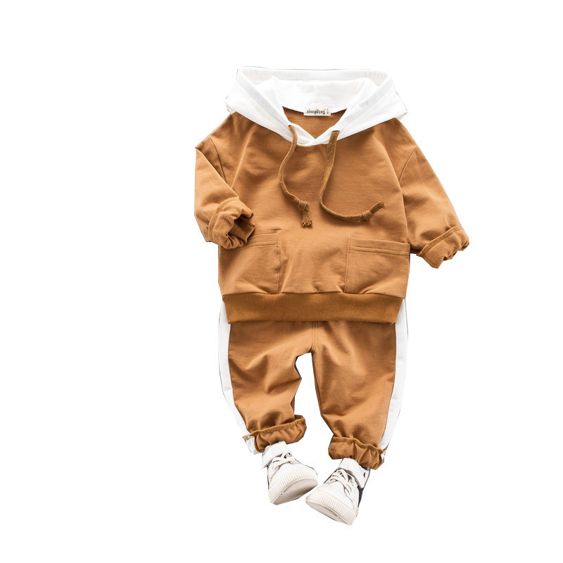 Fall Manufacturers Selling Discounts Wholesale Hooded Sweater Kids Clothing Casual Sweat Suits Baby Boy Suit