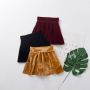 Conyson Hot New Spring Kids Toddler Clothes Baby Girls Half High-Waist Skirt Velvet Solid Pleated Princess Fall Warm Mini Skirt
