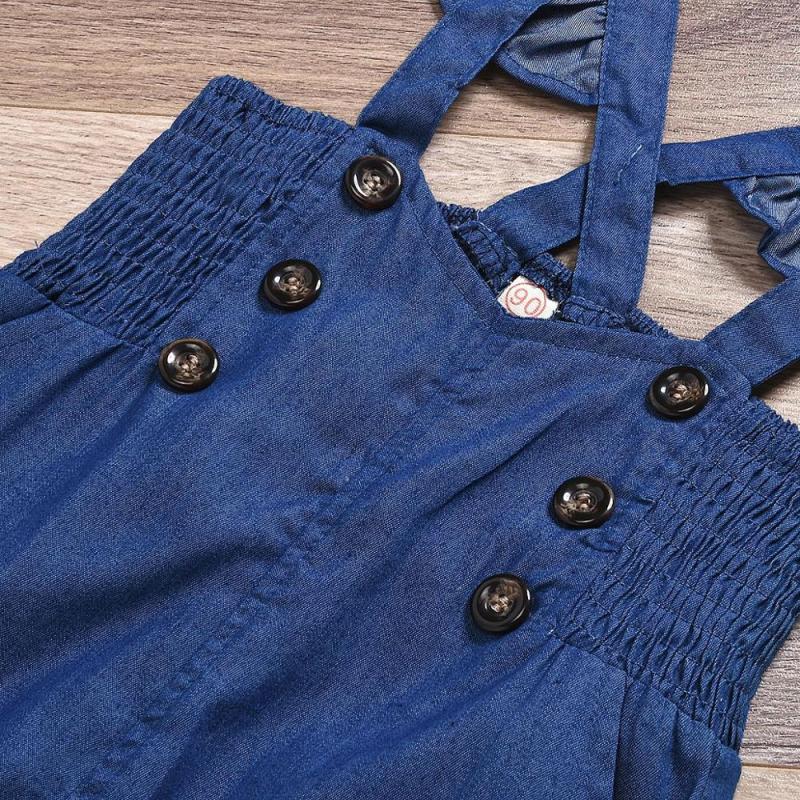 Conyson Hot New Children Clothing Sets Summer Girls Princess Causal Long Sleeve T-shirt+Strap Pants 2Pcs Kids Girls Clothes Sets