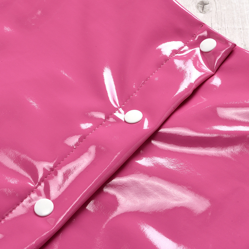 Casual Short Sleeve Soft Shell Toddler Kids Baby Girl Summer Clothes PU Skirt Outfits Set