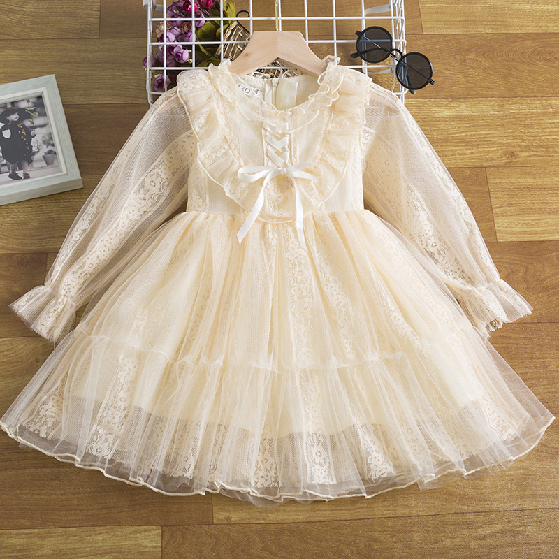 Spring Sequins Dress Kids Clothes Girls Elegant Formal Ball Gown For Girls Child Party Prom Dress Tulle Tutu Princess Dress