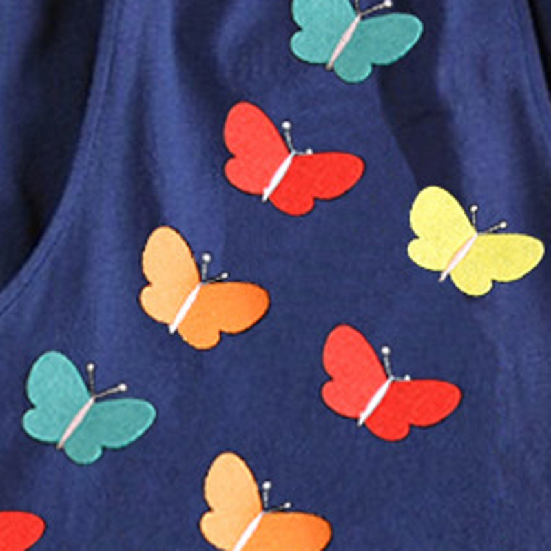 High Quality Winter Soft And Comfortable Toddler Clothes Long Sleeve Organic Cotton Girl Child Dresses for kids 2-8 years