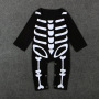 Newborn Baby Children Halloween Jumpsuits Bones Skeletons Printing Long Sleeve Romper Party Playsuit Cute Infant Clothing