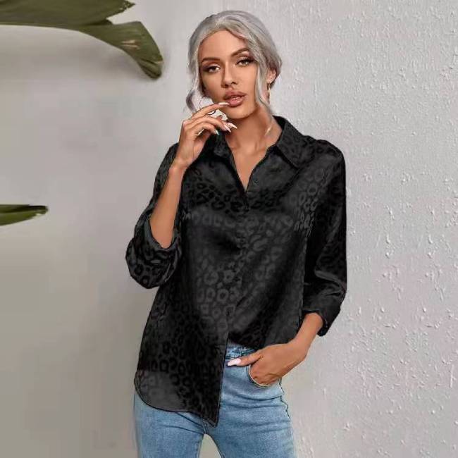 Conyson Latest Design Spring Summer Turn-down Collar 14 Colors Long Sleeve Luxury White Fashion  Cheap Ladies Blouse Women