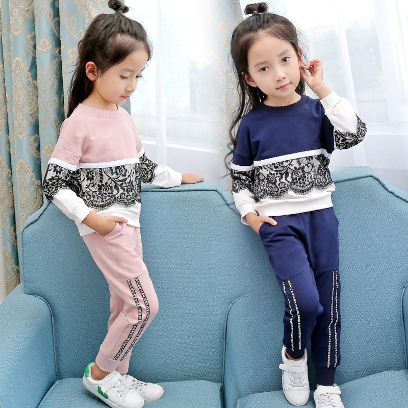 2021 Latest Trend Children's Set Child Set Wholesale suits Kids sweat suits little girls clothing sets