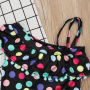 Conyson Baby Girl Swimwear Bikini Set One Shoulder Tassel Children Ruffled Collar 2 pcs Swimsuit Kids One Piece Bathing Suit