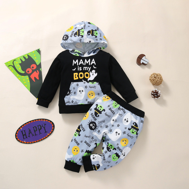 Новый фестиваль Хэллоуина, посвященный мальчикам, детские спортивные костюмы из двух частей, повседневные костюмы