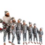 Christmas Pajamas Set Mommy and Me Baby Clothing Print Family Suits Printed Christmas Tree Father Mother Kids Sleepwear Clothes