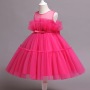 Conyson Wholesale Mesh Children Girls Formal Evening Dress Ball Gown Kid Girls Princess Party Fancy Tutu Dresses