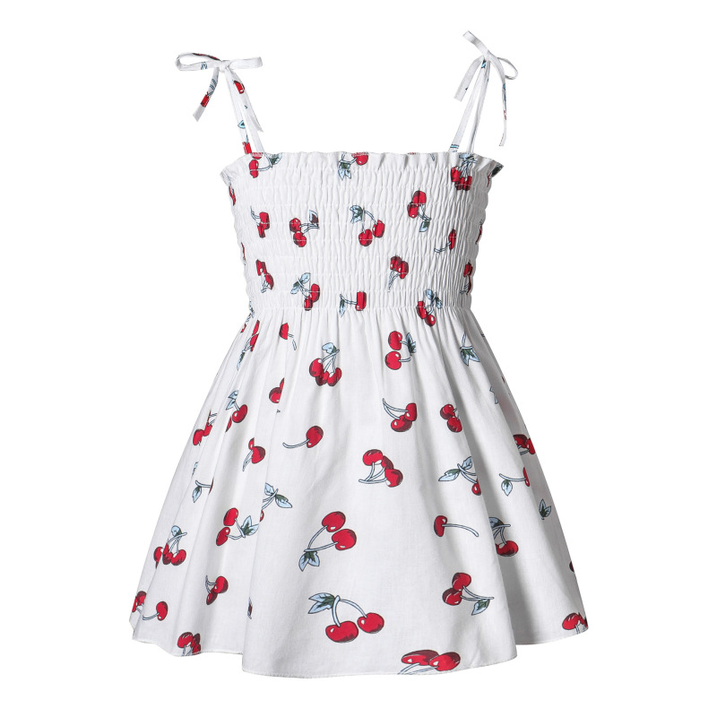 Conyson Sleeveless Girls Sweet Summer Kids Clothes lovely Princess skirt Kids Girls Printed Pompous Dress