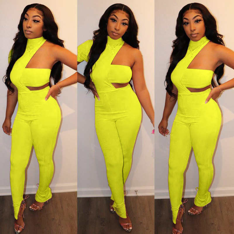 Conyson Wholesale Sets Summer Sexy Fashion Jumpsuit Solid Casual Custom Logo New Stripes Romper 3 Pieces Women Clothes Outfit