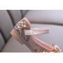 Conyson Fashion Summer Performance Soft Girl Cheap New Design Shoes Pearl Rhinestones Shining Bow Kids Princess Girls Shoes