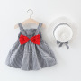 Wholesale Bohemian Collarless Woven Korean Baby Girls New Floral Two Piece Set Princess Dress