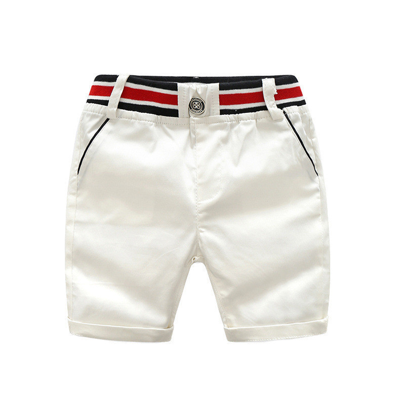 Children's gentleman summer clothes striped short sleeve tops + white shorts 2 pcs clothing sets for kids baby boys party suits