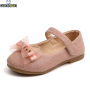 Conyson hot sale korean design spring slip on shining child shoes toddler baby kids girl bowknot clothing princess socks shoes