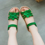 Conyson Wholesale Summer Fashion Soft Bottom Princess Sport Shoes Kids Girls Flower Strap Up Heeled Sandals Femme