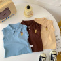 Conyson Wholesale Sleeveless Outfit Cotton Cute Formal Summer Comfortable New Designer 1-4 Years Toddler Sports Clothing Boy Set