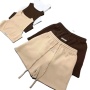 Conyson RTS Summer Western Style Thick 2 Piece Bodycon Outfits Tracksuit Sweat Jogger Suits Women's Atheleisure Crop Top Set