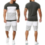 Summer Sport Fitness Homewear Men's Shorts Sleeve T-Shirt + Pant 2 Pieces Pant Sets Daily Clothing Male Suits for Men Tracksuit