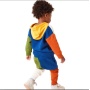 Conyson Wholesale Custom Autumn Winter Long Sleeves Patchwork Fleece Unisex Logo Sports Tracksuit Hoodies Kids Clothes Sets Plus