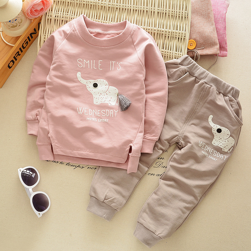 Spring Autumn Boy's Clothing Sets Cotton Casual Wear Long Sleeve T Shirt + Pants Cute 2 Piece Sets Kids Boutique Clothes