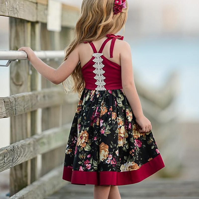 Vestido de festa infantil Conyson Summer Girls com apliques, sem mangas e cauda longa. Ideal para casamentos, festas e ocasiões especiais. Perfeito para meninas.