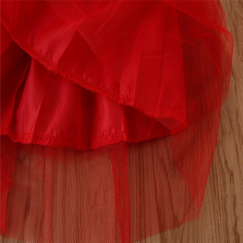 Conyson Christmas Party Infant Girls Dresses Cosplay Baby Clothes Long Sleeve Embroidery Zipper Cuter Mesh Tutu Dress