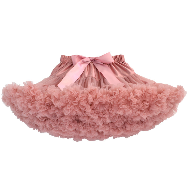 Conyson Wholesale Patchwork Girl Dress Dance Mini Ruffles Birthday Princess Kids Solid Skirts Ball Gown litter Girls Tutu Skirt