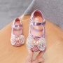 Conyson Fashionable New Arrival Spring Summer Comfortable Pu Hook & Loop Princess Bow Shoes Little Child Girl Low Heeled Sandals
