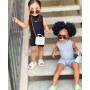 Conyson New Toddler Girl Clothes Customized Logo Girls Solid One Piece Jumpsuit For Little Girls Toddler Bodysuits