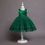 Conyson hot sale Girl Dresses baby Kids clothing Fancy Formal flower Party Long Gown birthday princess Party Girl full dress
