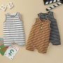 Latest Baby Boy Summer Cotton 2021 Comfortable Breathable Summer Baby Boy Toddler Organic Cotton Sleeveless Romper Clothes