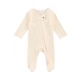 Conyson Wholesale Spring Newborn Clothes Solid Long Sleeve Infant Clothing With Foot Crew Neck Soft Cotton Baby Girls Zip Romper