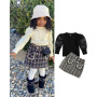 Conyson High Quality Comforter 1-3 Years Of Age Spring Autumn Long-sleeved Plaid Design Girls Kids Two Piece  Clothing Sets