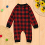 High Quality Custom 2 Pieces Knitted Kids Sleepwear mommy and me Plaid Pajamas Christmas Nightwear Sets