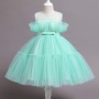 Conyson Wholesale Mesh Children Girls Formal Evening Dress Ball Gown Kid Girls Princess Party Fancy Tutu Dresses