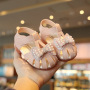 Conyson Summer New Baby Children Princess Soft Leather with Bow Prewalker Fashion Kids Trendy Rolling Casual Kids Girls Sandals