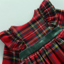 Christmas Dress For Girls Toddler Kid Child Red Plaid Bow Dresses For Girl Xmas Party Princess baby girl christmas dress