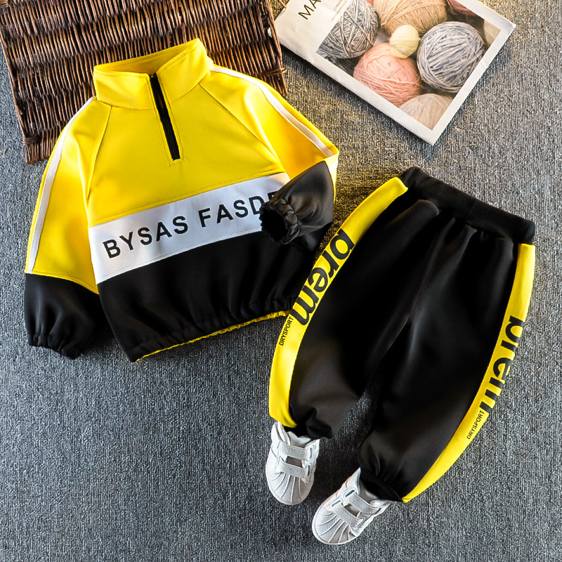 Conyson Fashion Autumn Baby Cotton Jacket Pants 2Pcs/Sets Boys Casual Costume Infant Clothing Kids Tracksuits