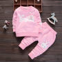 Conyson Wholesale rts Autumn toddler Baby suit infant kids Tracksuit little girls' boutique Cotton clothes children clothing set