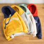 Fashion New Hot Sale Discount Price Plus Cashmere Children's Winter Warm Child Hoodie Set