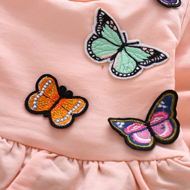 Fashion New Soft Fabric Bow Pattern Printingtoddler Girl 2 Piece Children's Leisure Children Cartoon Long Sleeve Set