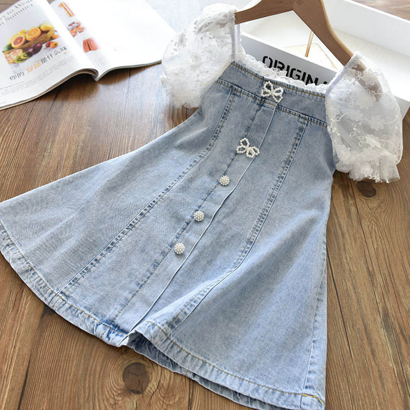 Conyson 2023 New Frock Design Toddler Baby Girl Birthday Party Sofia Cowboy Clothing Puff Sleeves Princess Elsa Dress