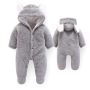 Wholesale Polyester Knitted Bodysuit Long Sleeve New Born Baby Clothes Rompers Winter Baby Romper Baby Onesie