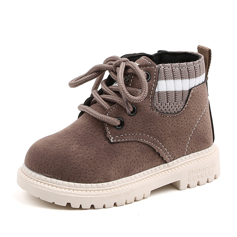 Conyson hot sale winter Outdoor waterproof walking Soft bottom Non-slip baby kid boy girl clothing snow Martin boots shoes