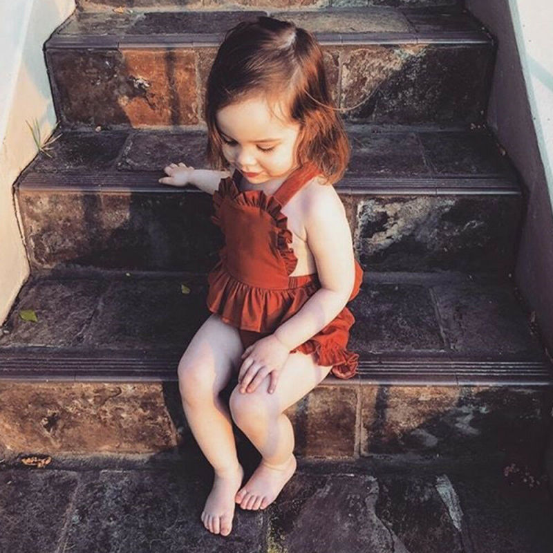 Conyson Summer baby girls ruffle shirt pp shorts 2pcs outfit infant sling tops shorts Outfit Toddler Kids Floral Newborn Set