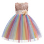 Girl Sequin Tutu Girl Performance Party Princess Dress Gauze Wedding Dress Flower Baby Girl Dress